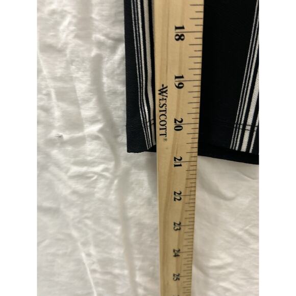 Candie’s Jumper Jumpsuit Romper Womans Black‎ White Stripe Sz M Palazzo Boho - Picture 8 of 14